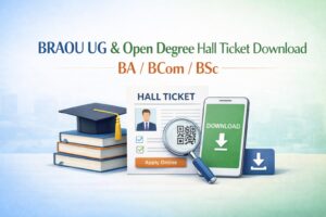 BRAOU Open Degree Hall Ticket Download